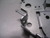 Detail of a specially formed metal component